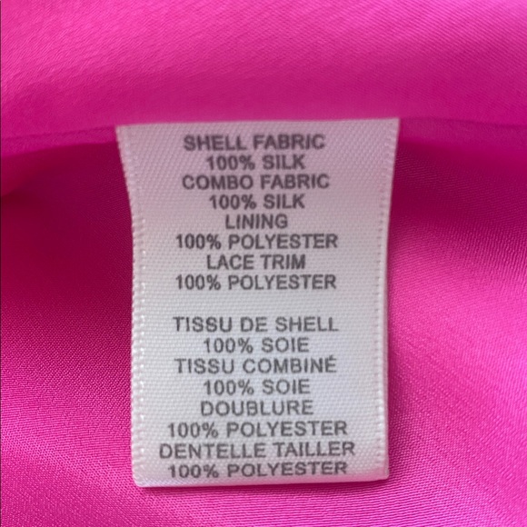 Rebecca Taylor $550 Off-Shoulder Mini Dress Size 8 Fuchsia Pink Ruffle Summer - Picture 3 of 5